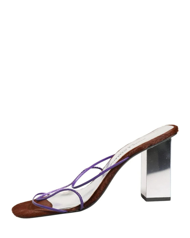 Dolce & Gabbana Silver Block Heels Glam Steals