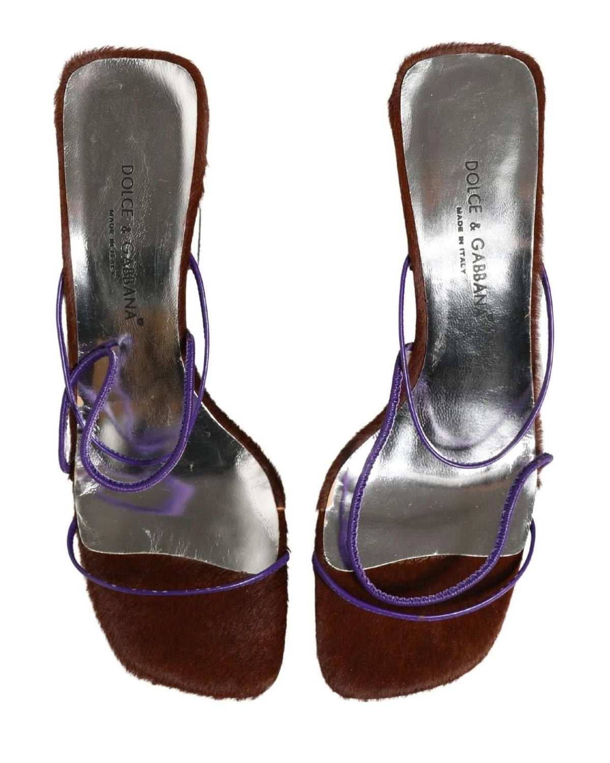 Dolce & Gabbana Silver Block Heels Glam Steals