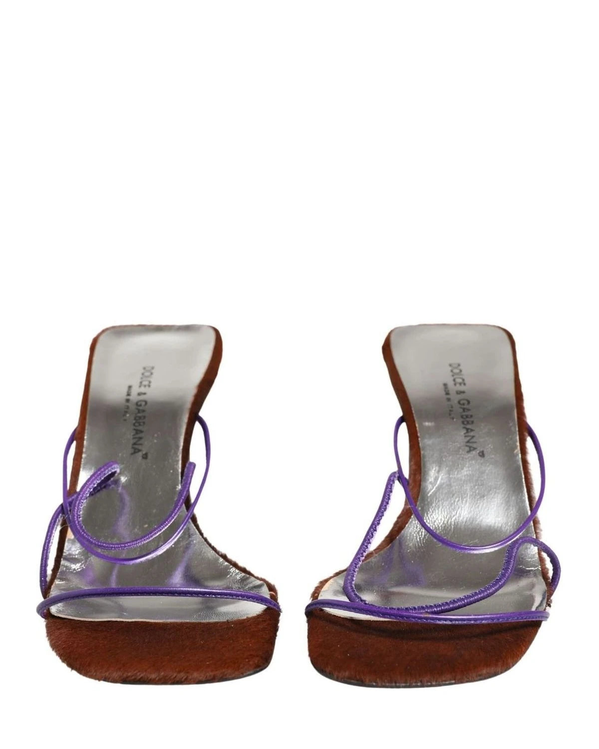 Dolce & Gabbana Silver Block Heels Glam Steals
