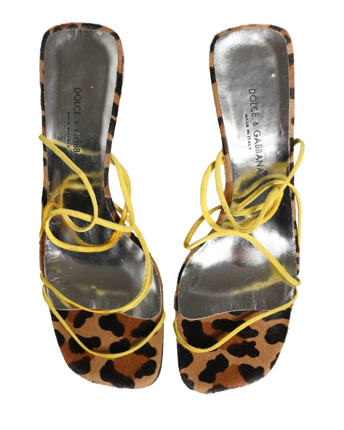 Dolce & Gabbana Multicolor Leather Block Heels Glam Steals