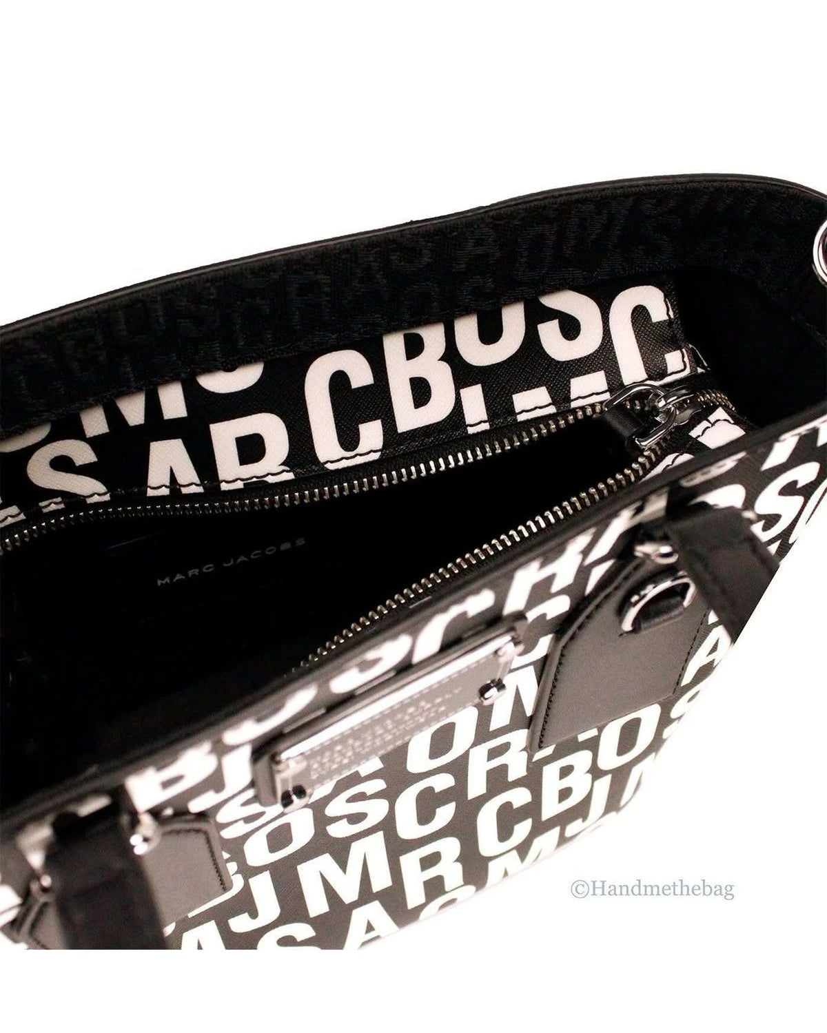 Marc Jacobs Black Leather Small Tote Crossbody Bag Glam Steals