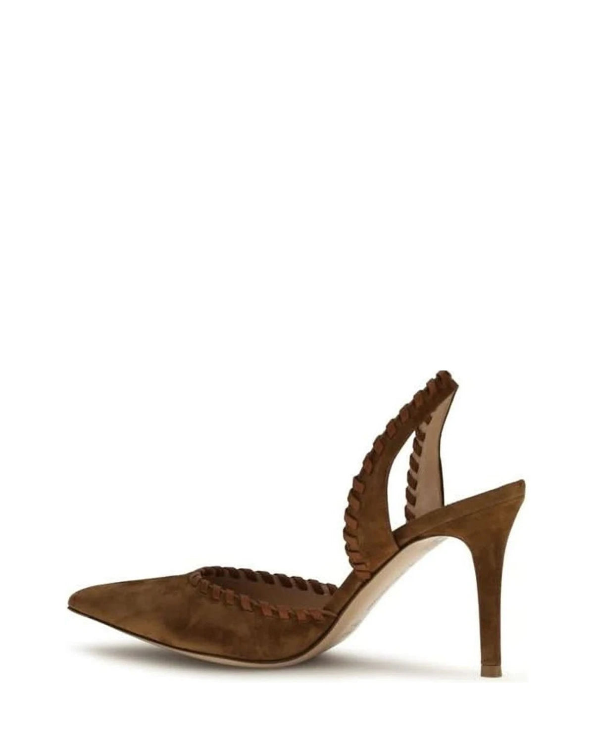 Gianvito Rossi Brown Calf Leather Bos Taurus Pumps Glam Steals