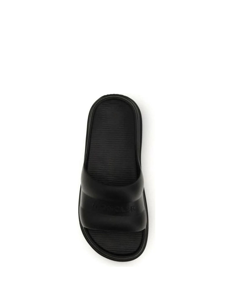 Moncler Black Rubber Sandals Glam Steals