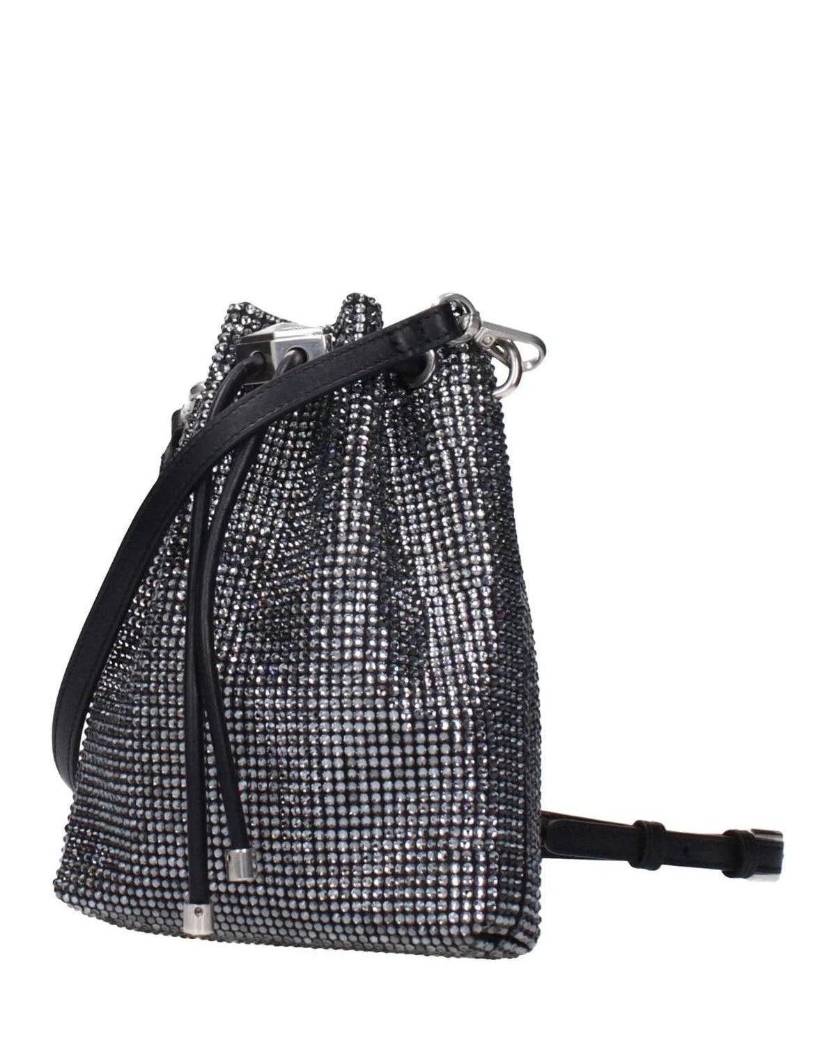 Jimmy Choo Black Satin Crossbody Bag Glam Steals