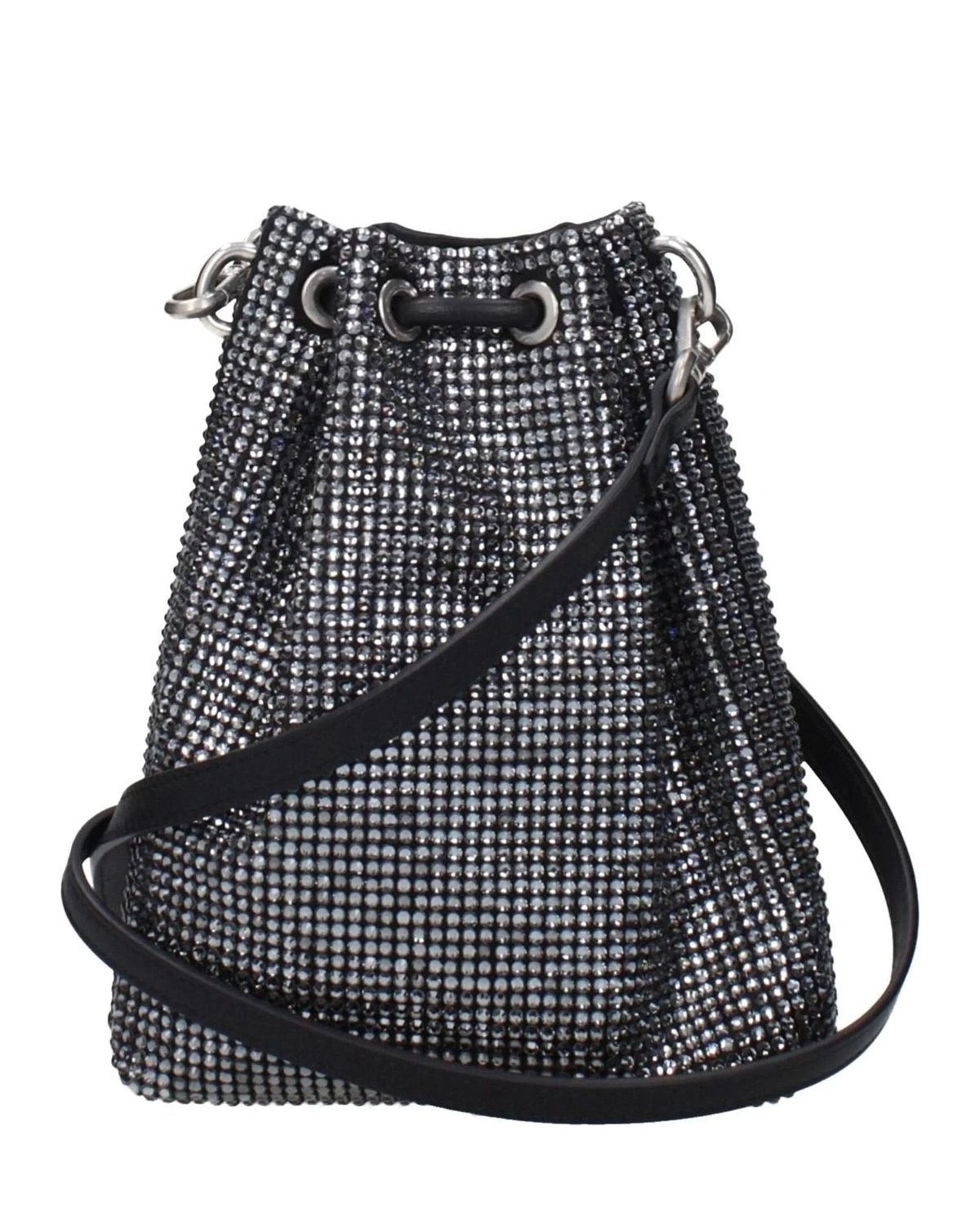 Jimmy Choo Black Satin Crossbody Bag Glam Steals