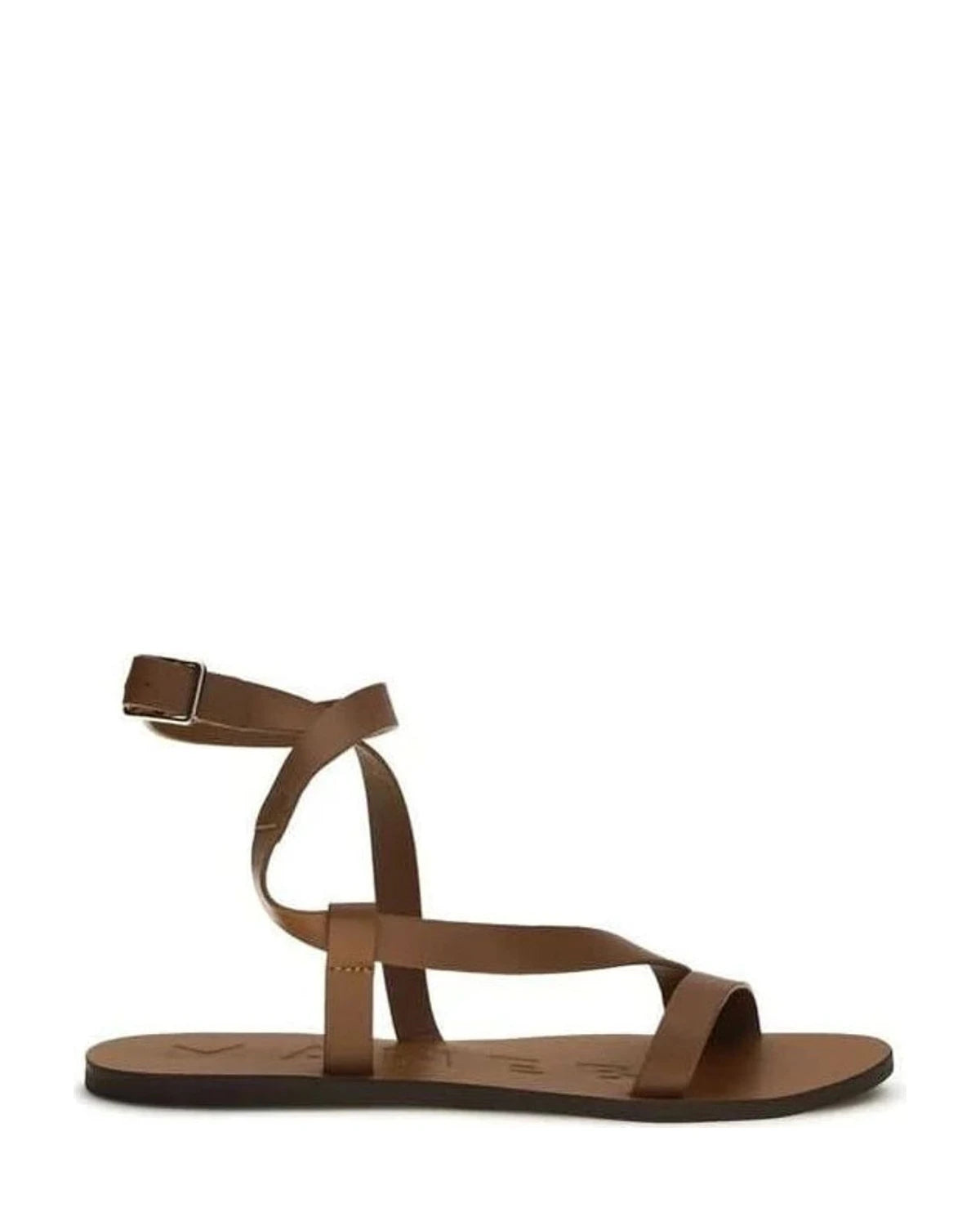 Manebi Brown Flat Sandals Glam Steals