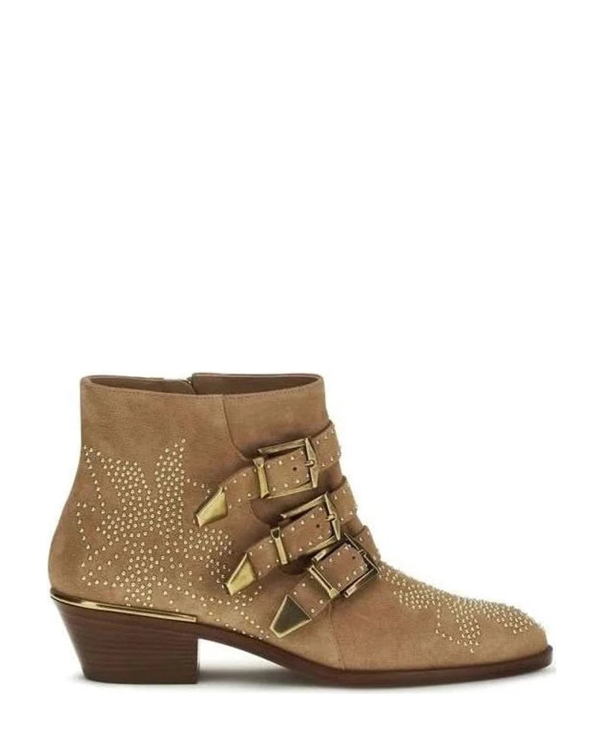 Chloé Beige Ankle Boots Glam Steals