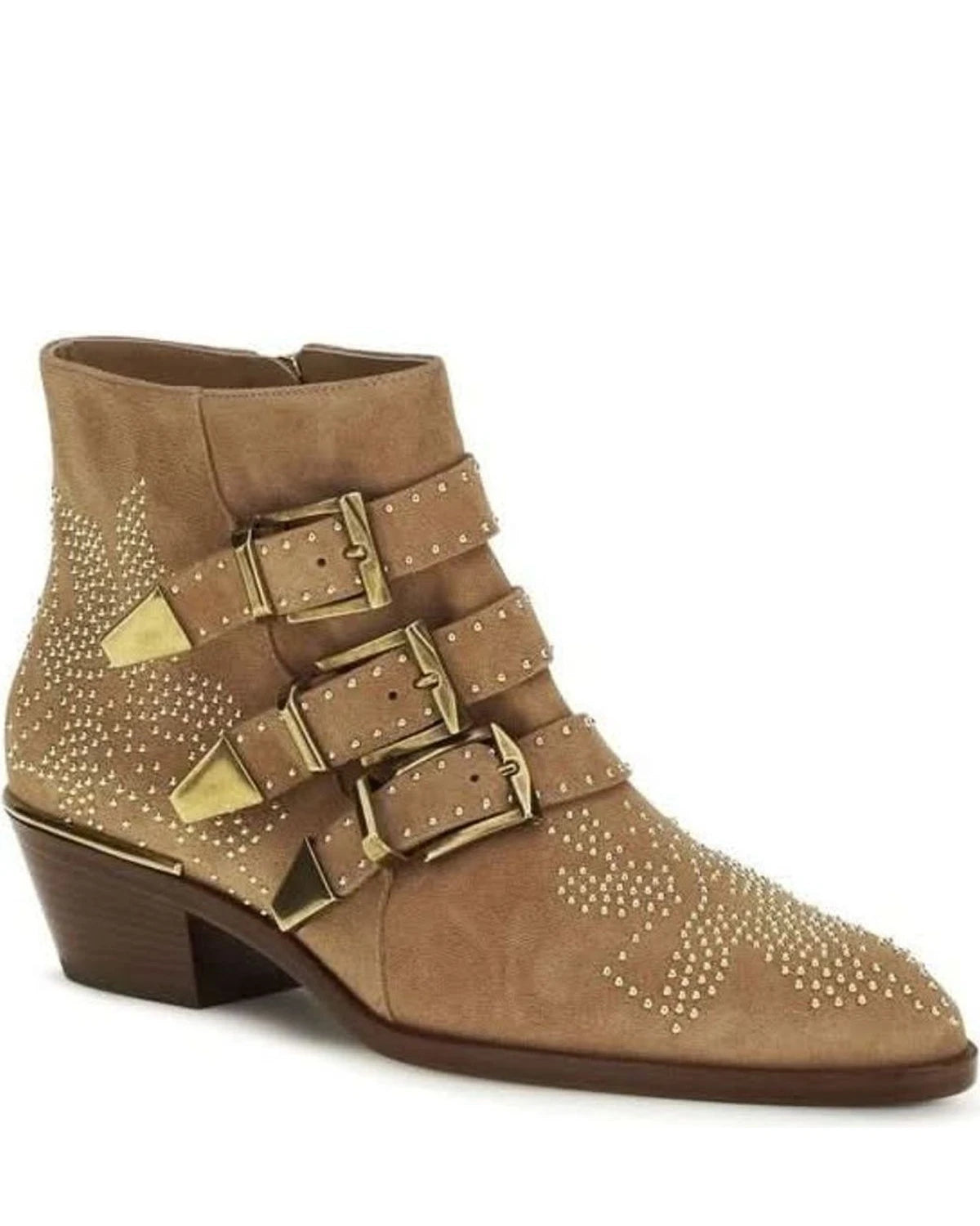 Chloé Beige Ankle Boots Glam Steals