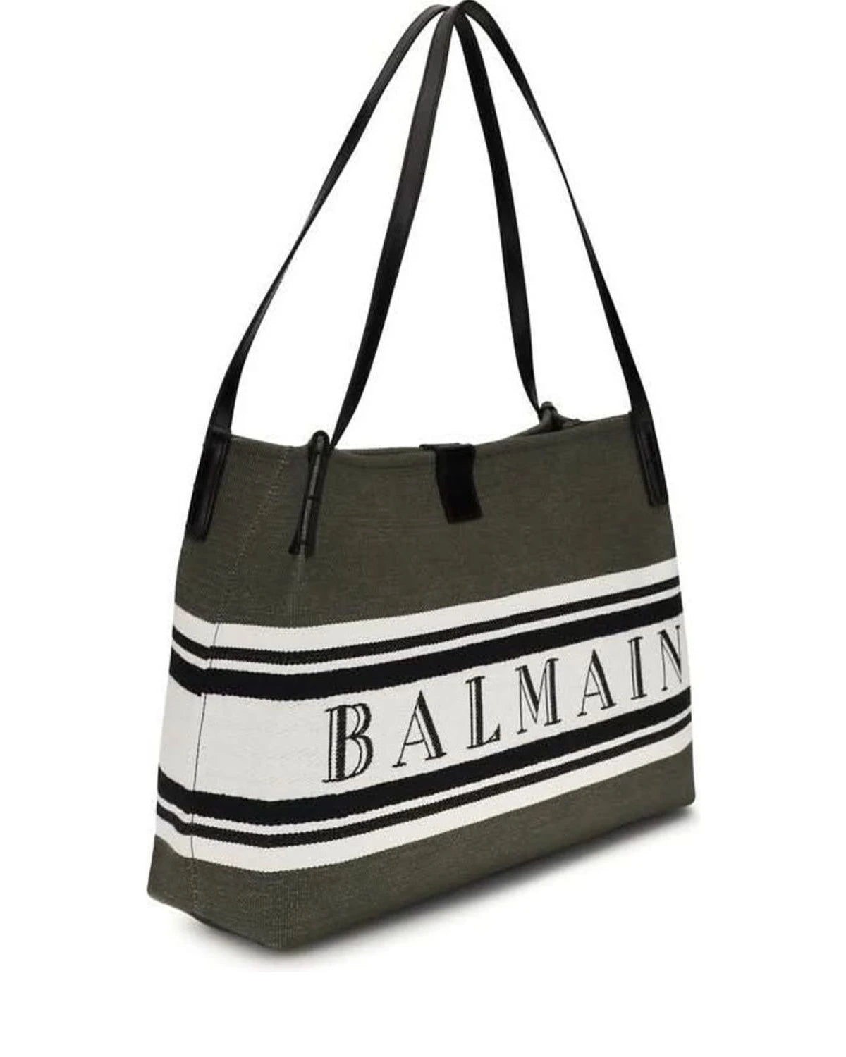 Balmain Black Cotton Handbag Glam Steals