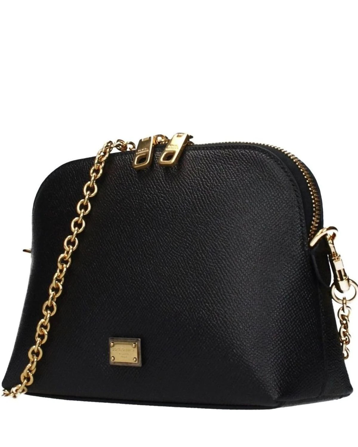 Dolce & Gabbana Black Leather Shoulder Bag Glam Steals