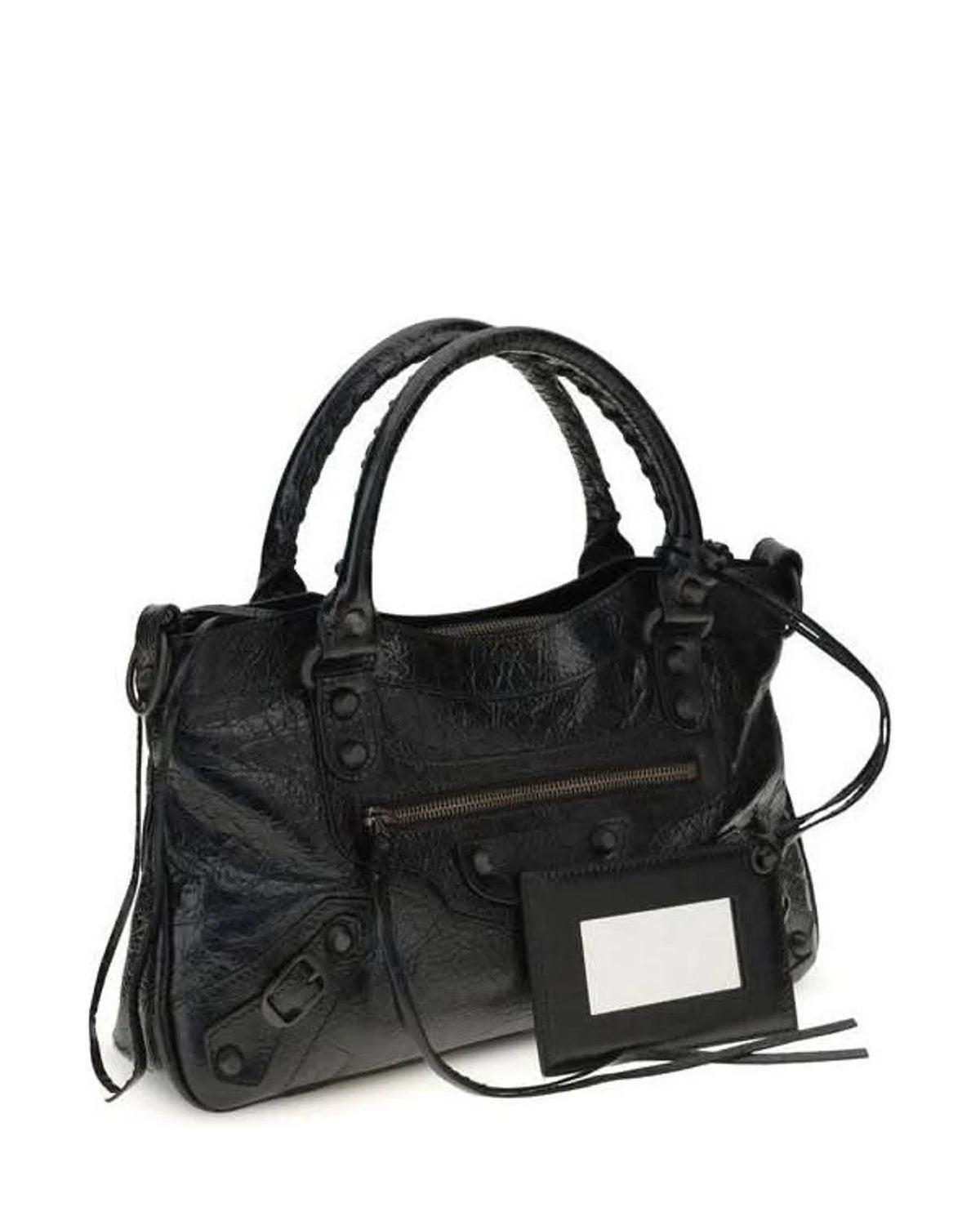 Balenciaga Black Lamb Ovis Aries Shoulder Bag Glam Steals