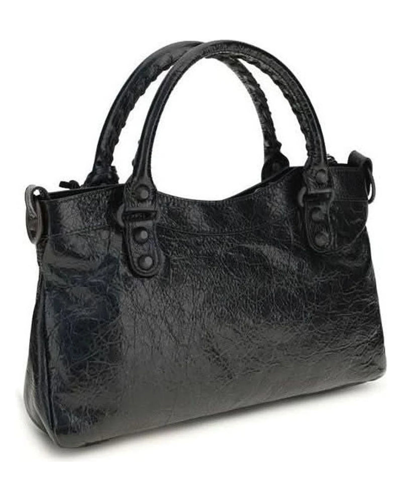 Balenciaga Black Lamb Ovis Aries Shoulder Bag Glam Steals