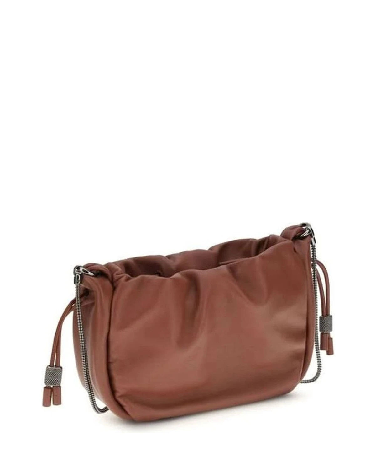 Brown Calf Leather Bos Taurus Shoulder Bag Glam Steals