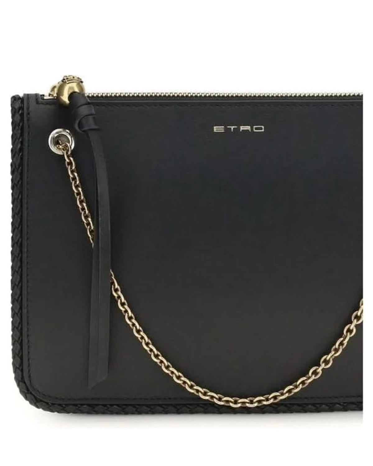 Black Calf Leather Bos Taurus Clutch Bag Glam Steals