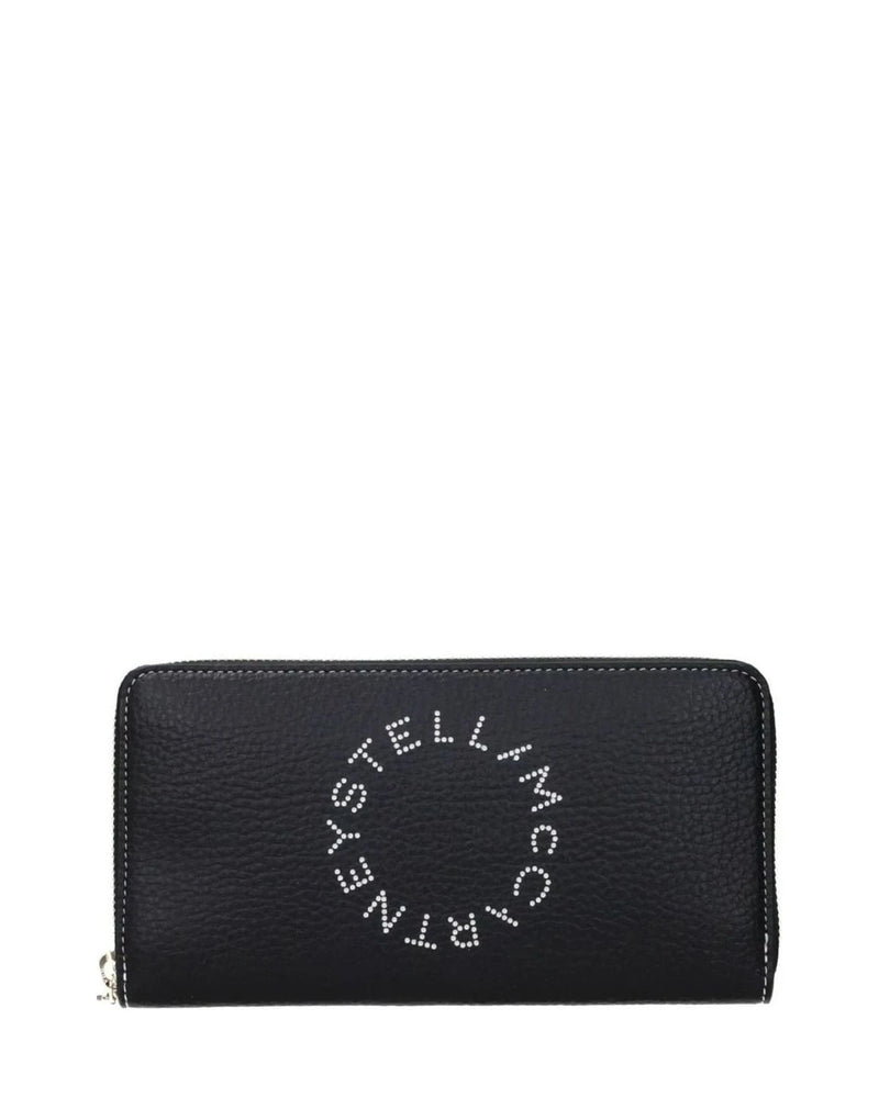 Stella Mccartney Black Leather Wallet 