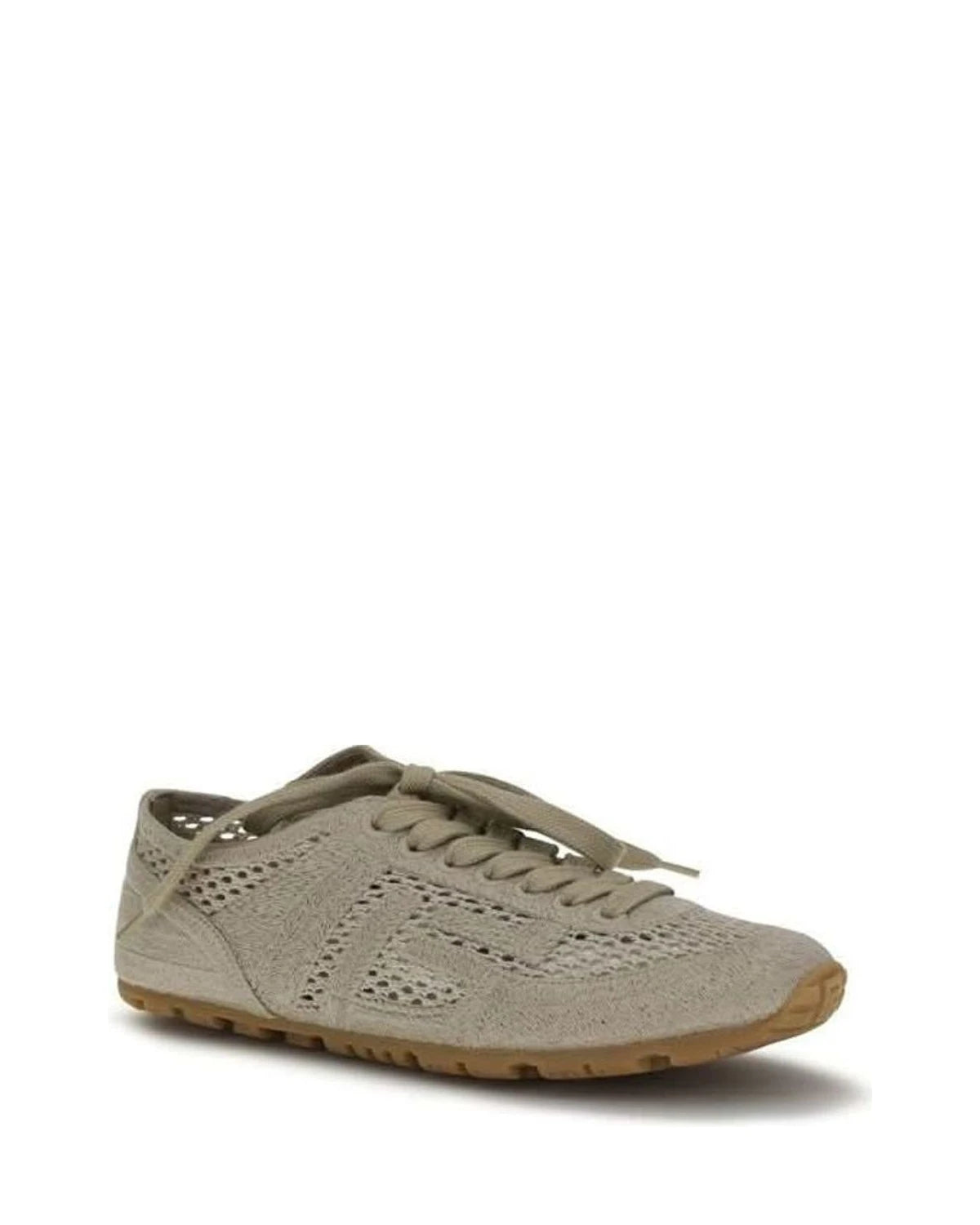 Balmain Beige Cotton Athletic Sneakers Glam Steals