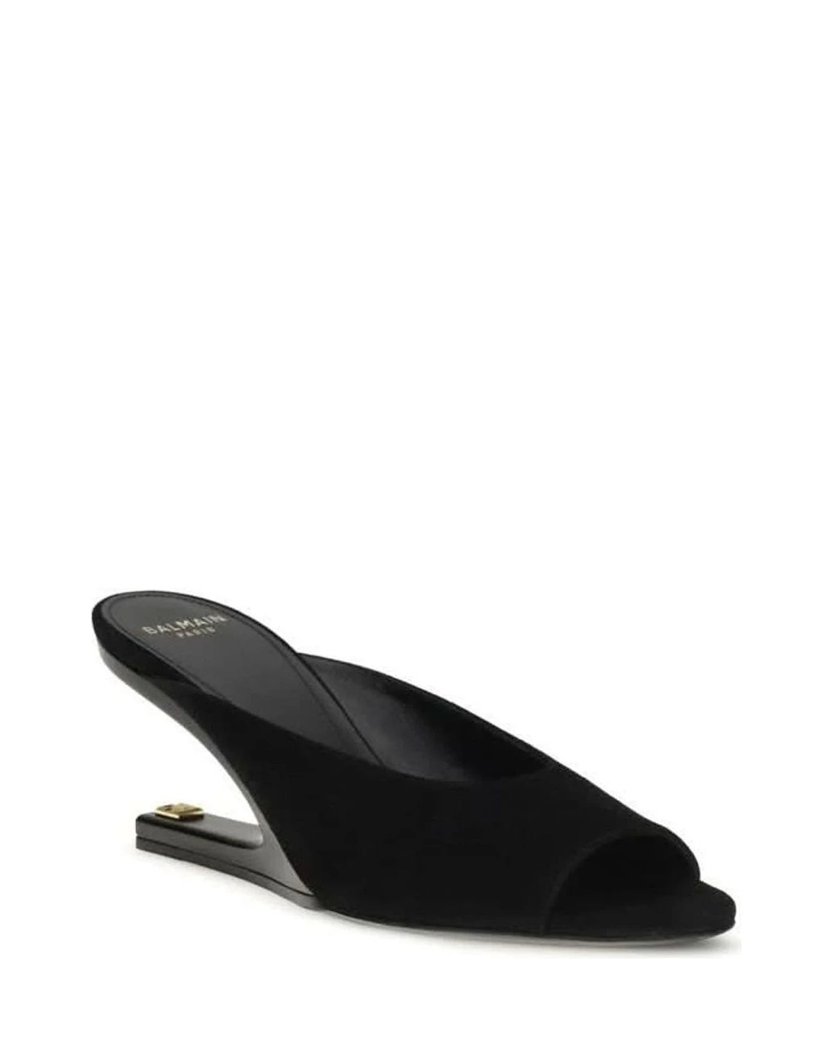 Balmain Black Mules Glam Steals
