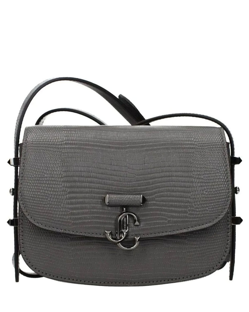Jimmy Choo Gray Leather Shoulder Bag Glam Steals