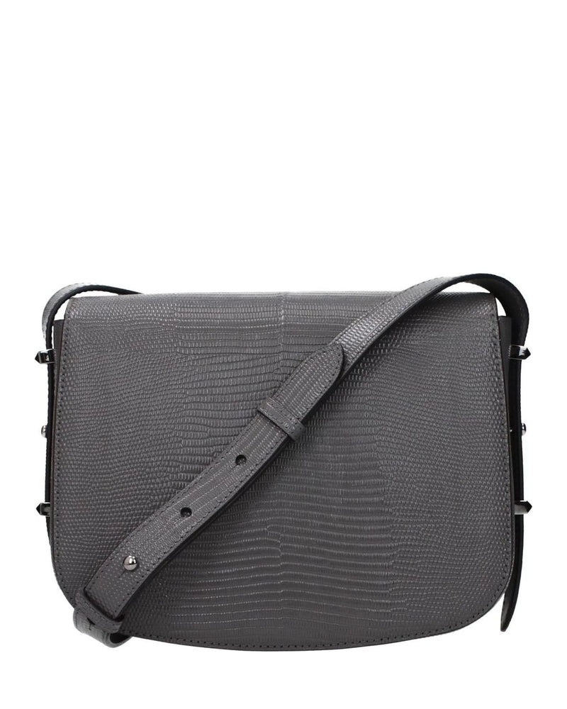 Jimmy Choo Gray Leather Crossbody Bag Glam Steals