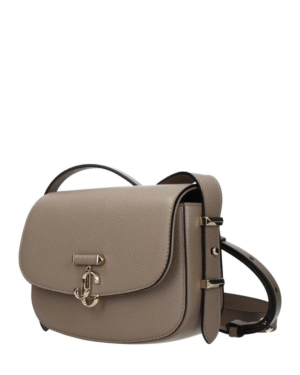 Jimmy Choo Gray Leather Crossbody Bag Glam Steals