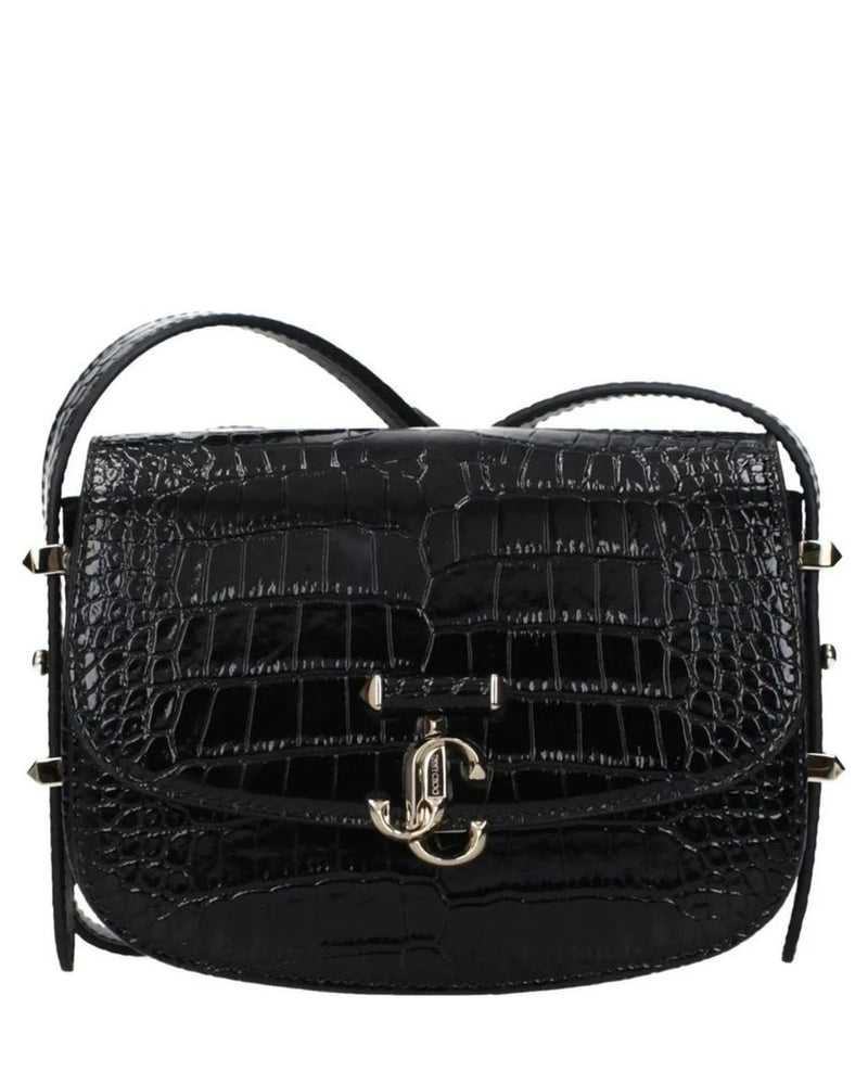 Jimmy Choo Black Leather Crossbody Bag Glam Steals