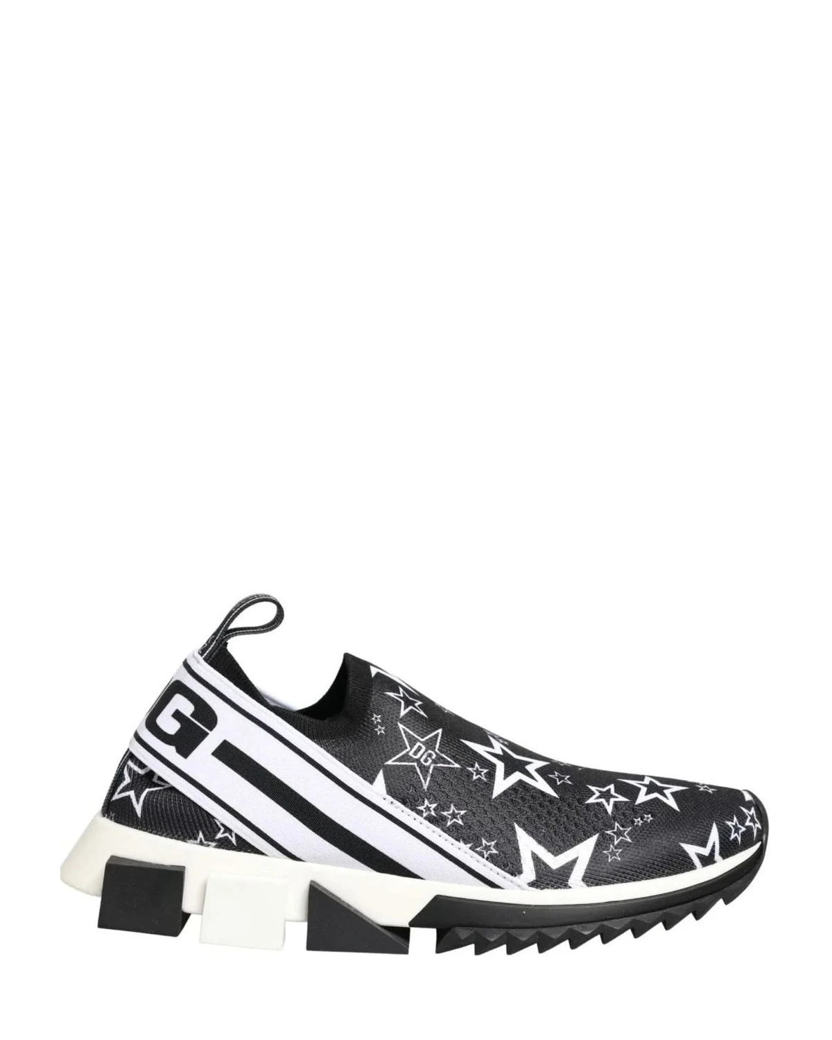 Dolce & Gabbana Black Stars Logo Sorrento Sneakers Shoes Glam Steals