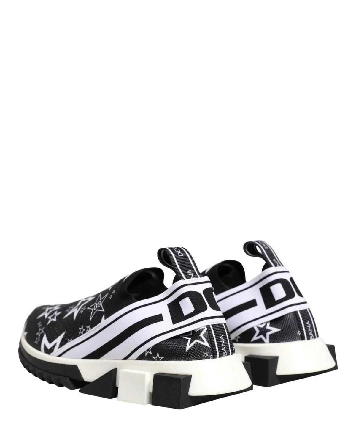Dolce & Gabbana Black Stars Logo Sorrento Sneakers Shoes Glam Steals