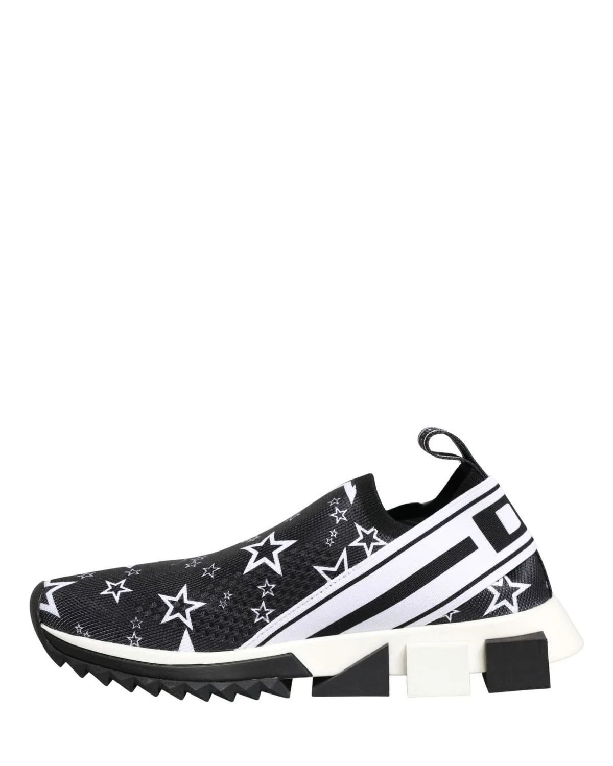 Dolce & Gabbana Black Stars Logo Sorrento Sneakers Shoes Glam Steals