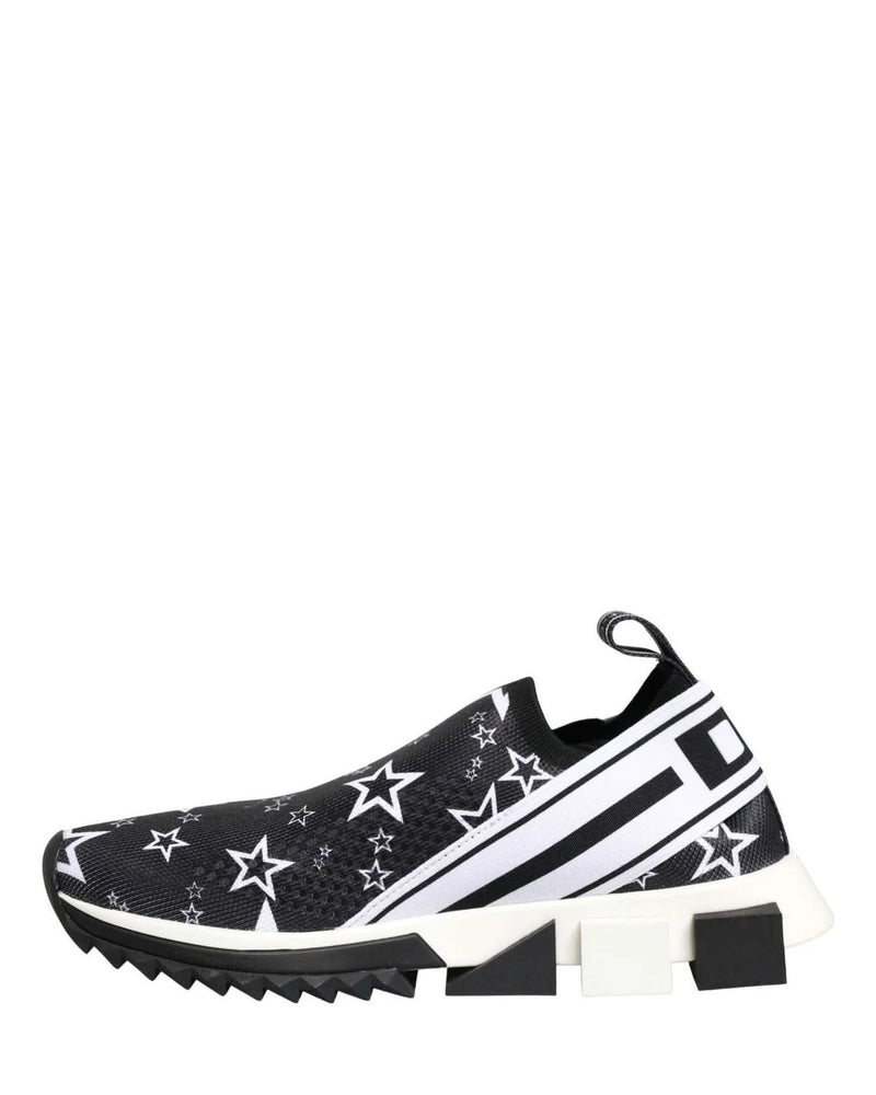Dolce & Gabbana Black Stars Logo Sorrento Sneakers Shoes Glam Steals