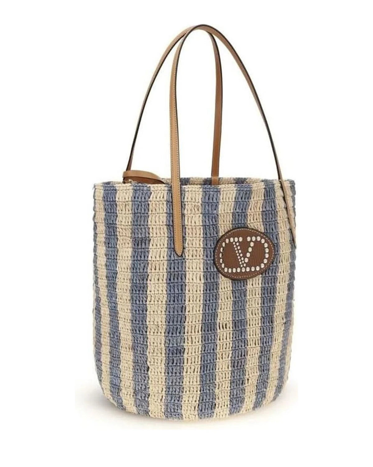 Valentino Garavani Multicolor Raffia Bucket Bag Glam Steals