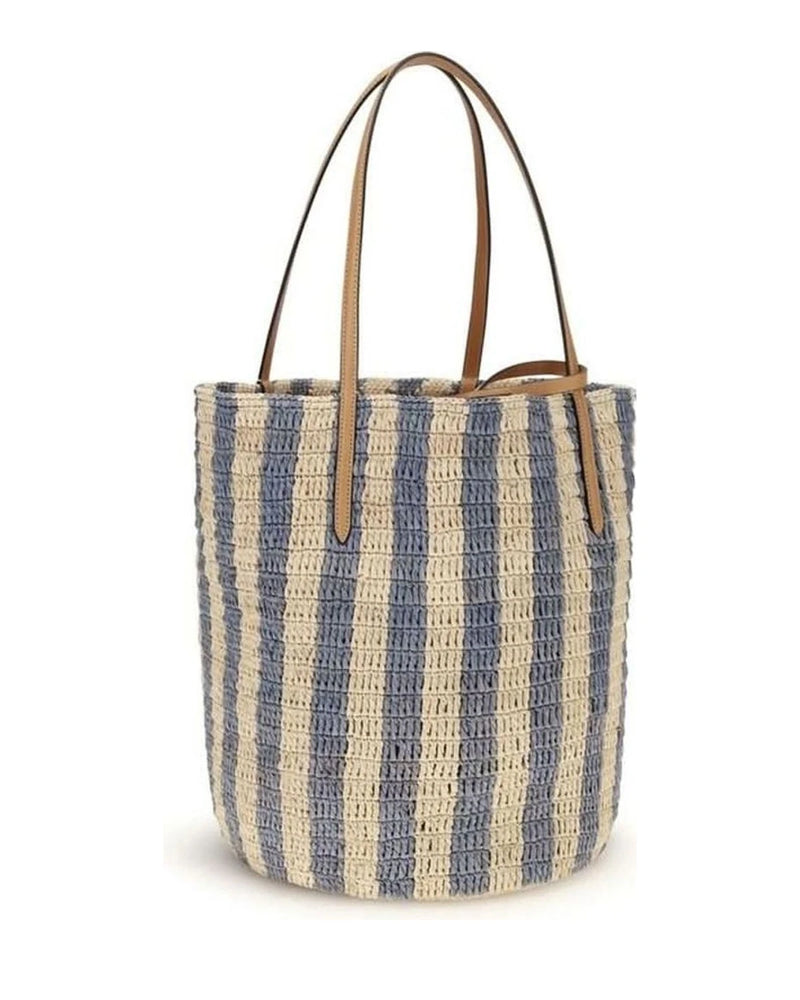 Valentino Garavani Multicolor Raffia Bucket Bag Glam Steals