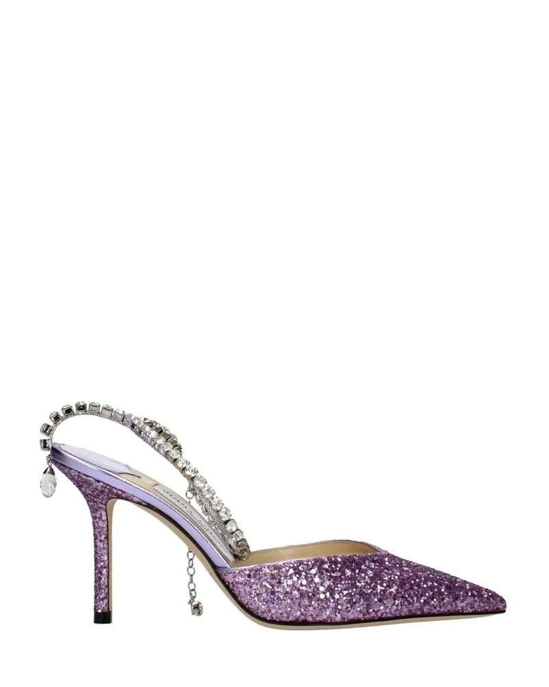Jimmy Choo Purple Plastic Stiletto Heel Glam Steals