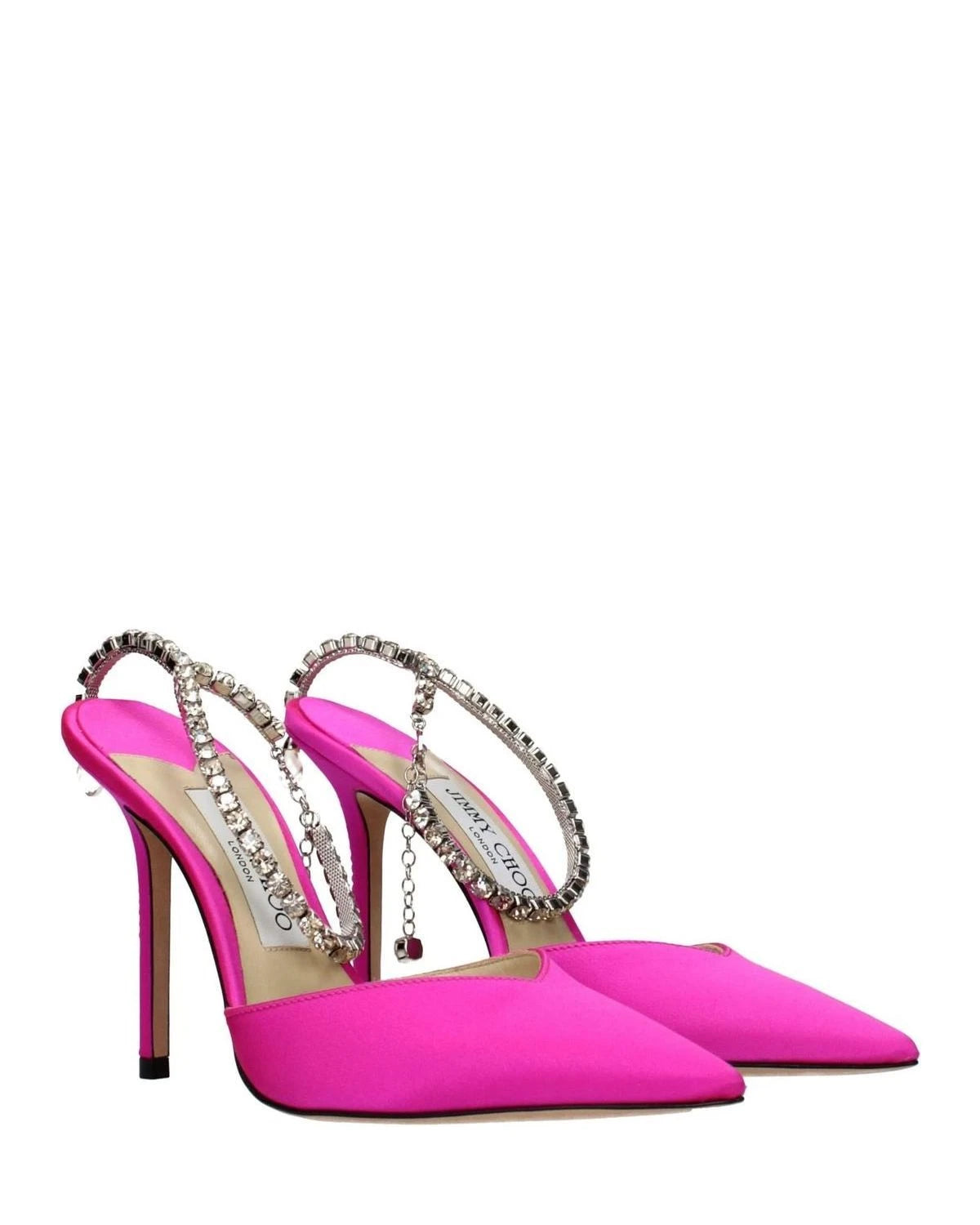 Jimmy Choo Pink Satin Stiletto Heel Glam Steals