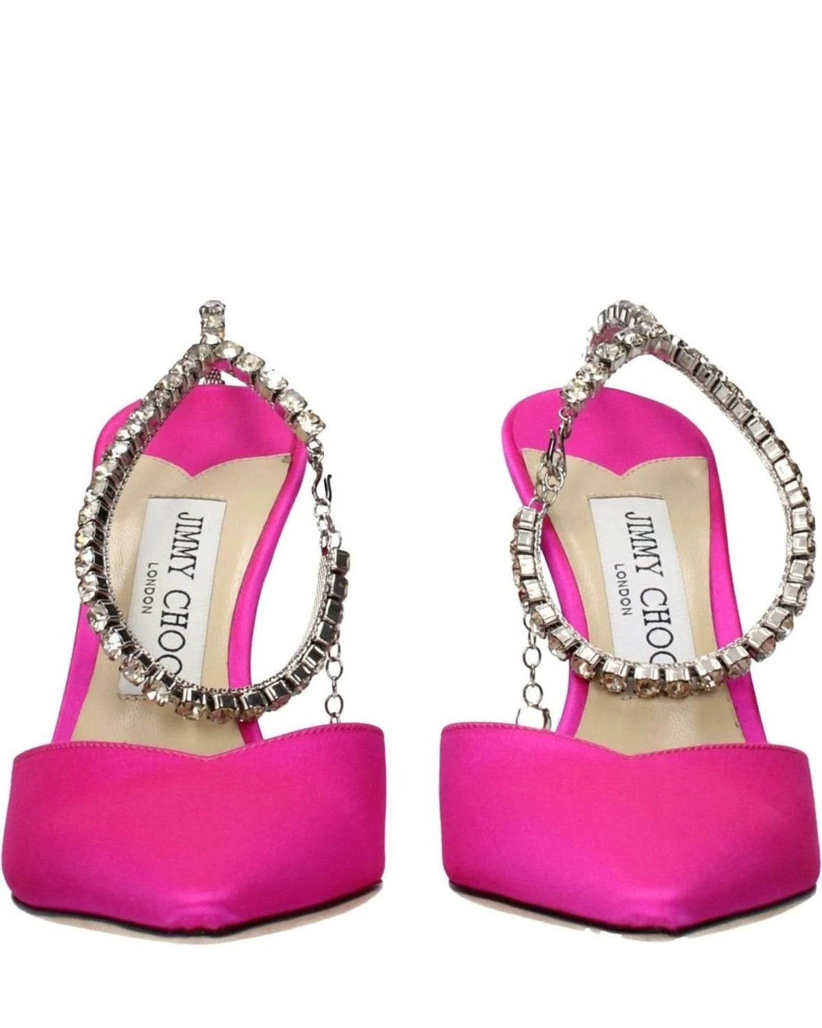 Jimmy Choo Pink Satin Stiletto Heel Glam Steals