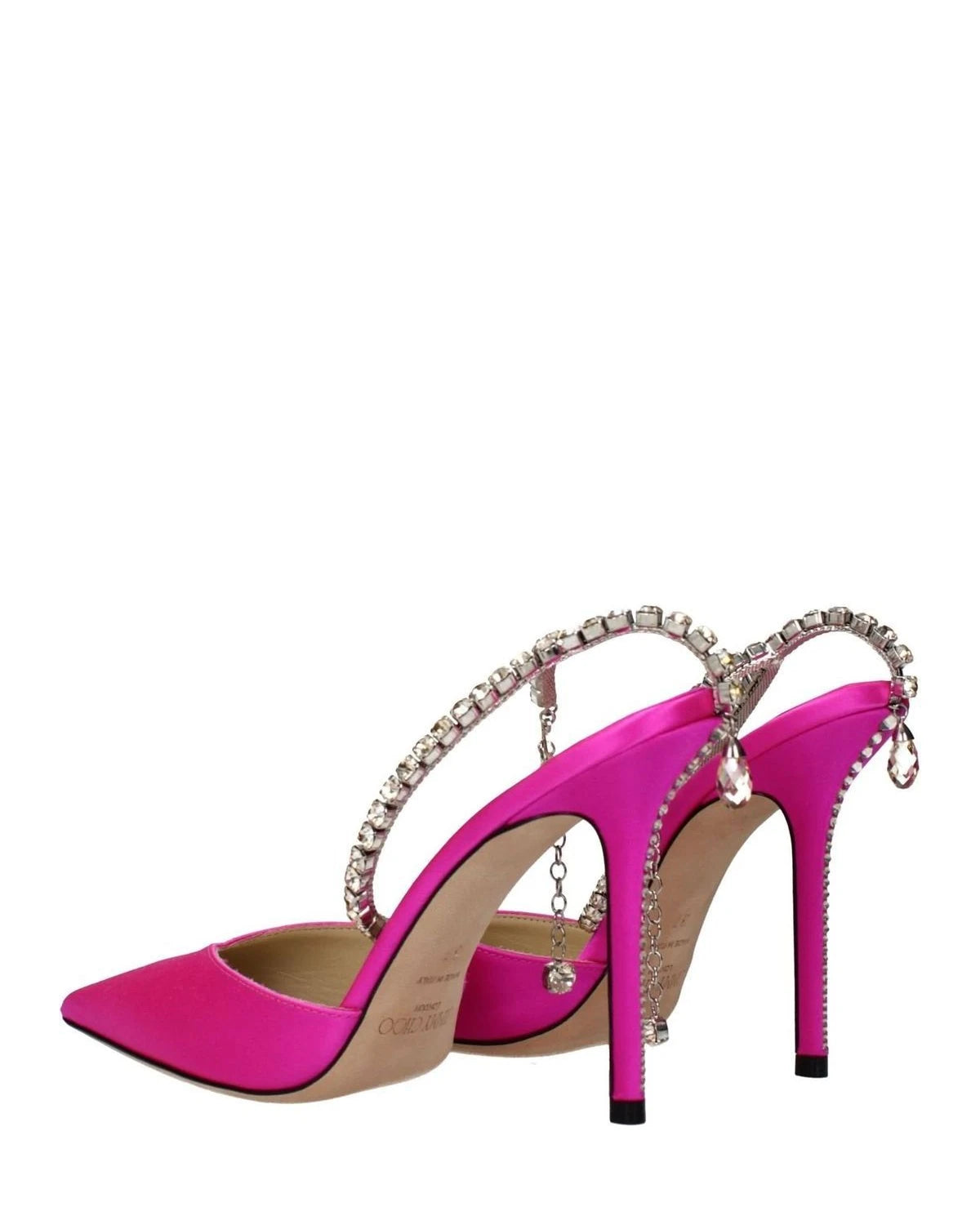 Jimmy Choo Pink Satin Stiletto Heel Glam Steals
