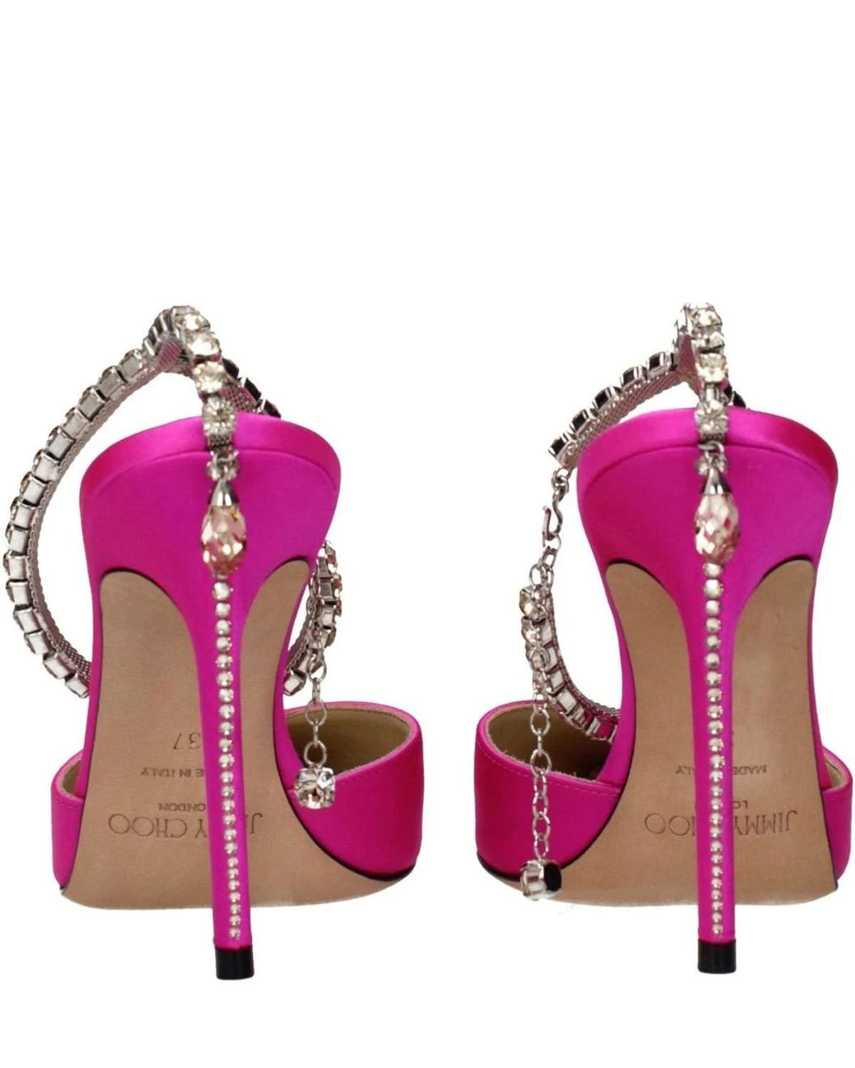 Jimmy Choo Pink Satin Stiletto Heel Glam Steals