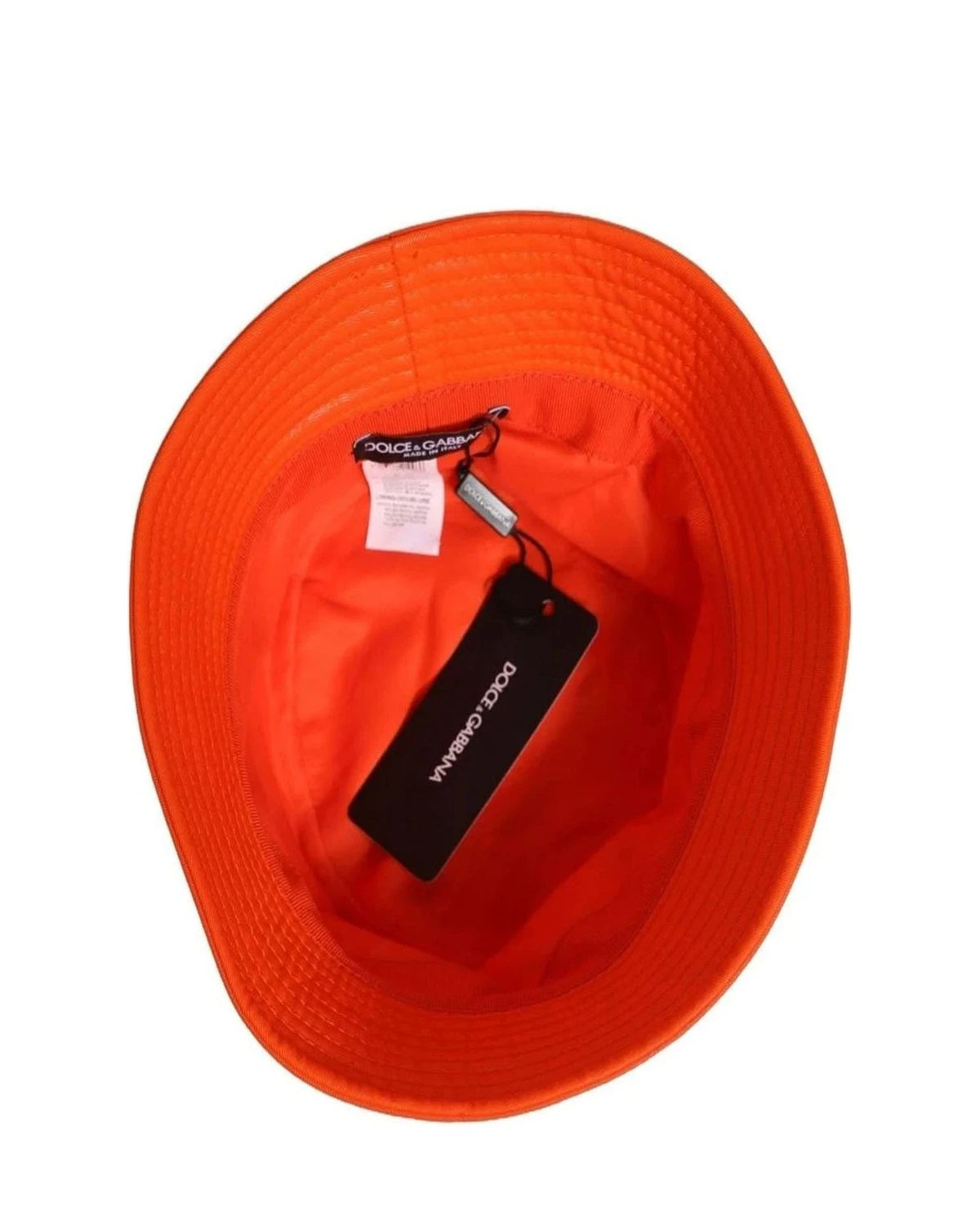 Dolce & Gabbana Bucket Hat in orange, Cotton — view 7