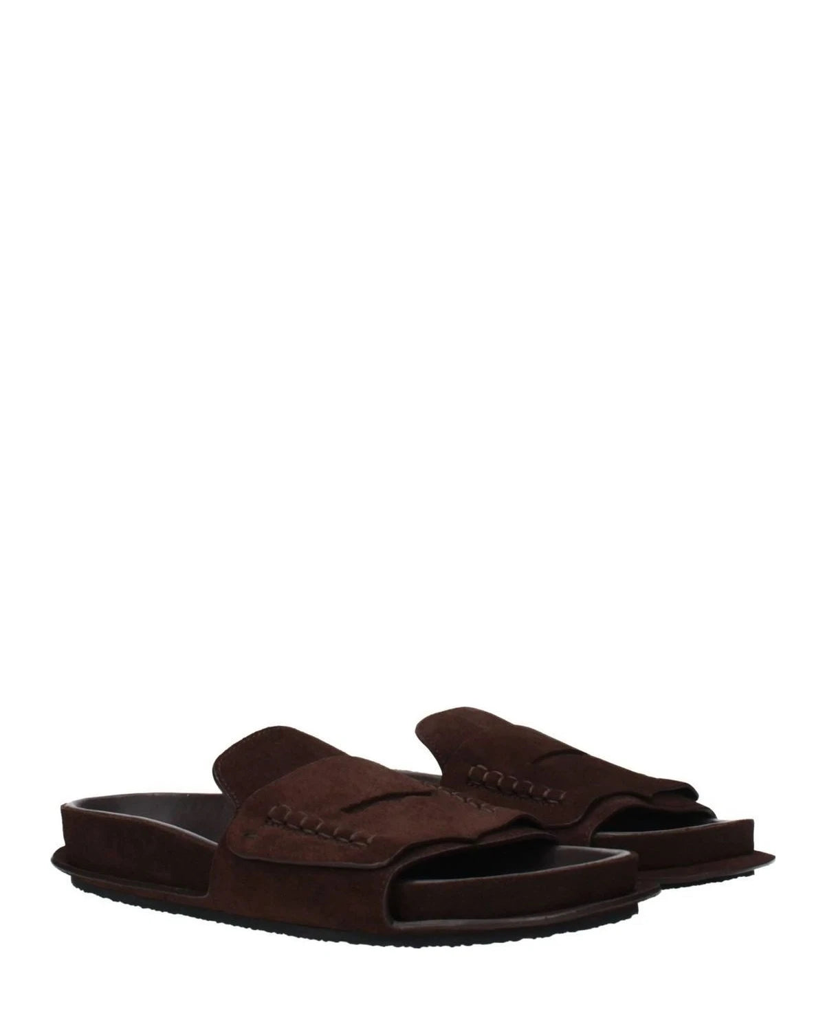 Jacquemus Brown Leather Slippers Glam Steals