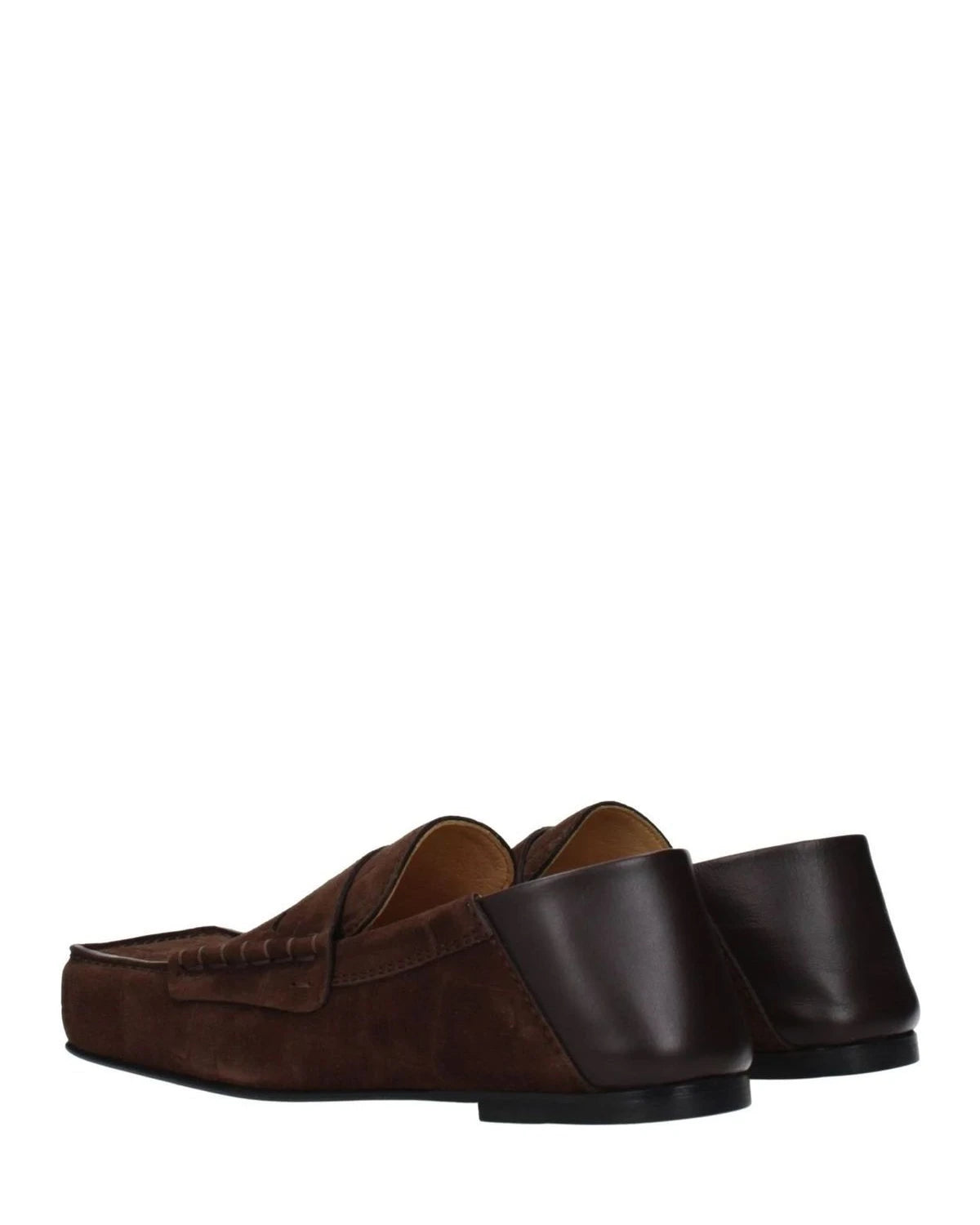 Jacquemus Brown Leather Slip On Loafers Glam Steals
