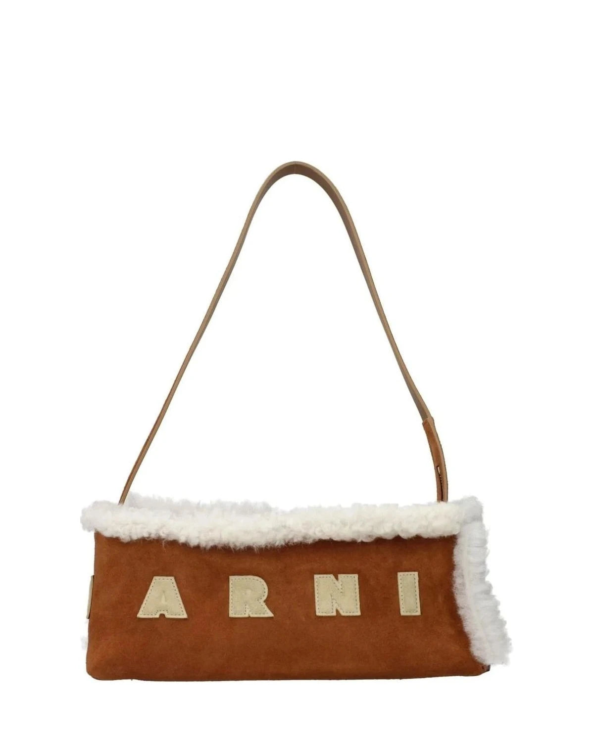 Marni Brown Leather Shoulder Bag Glam Steals