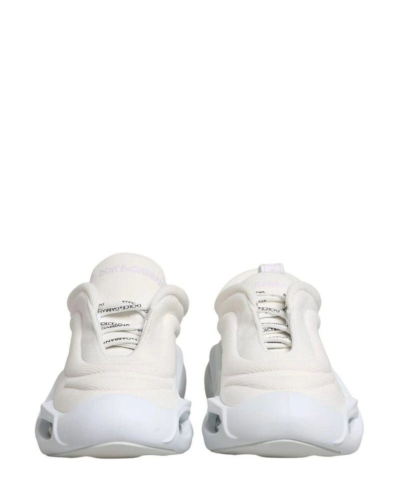 Dolce & Gabbana White Slip On Wave Low Top Sneakers Glam Steals