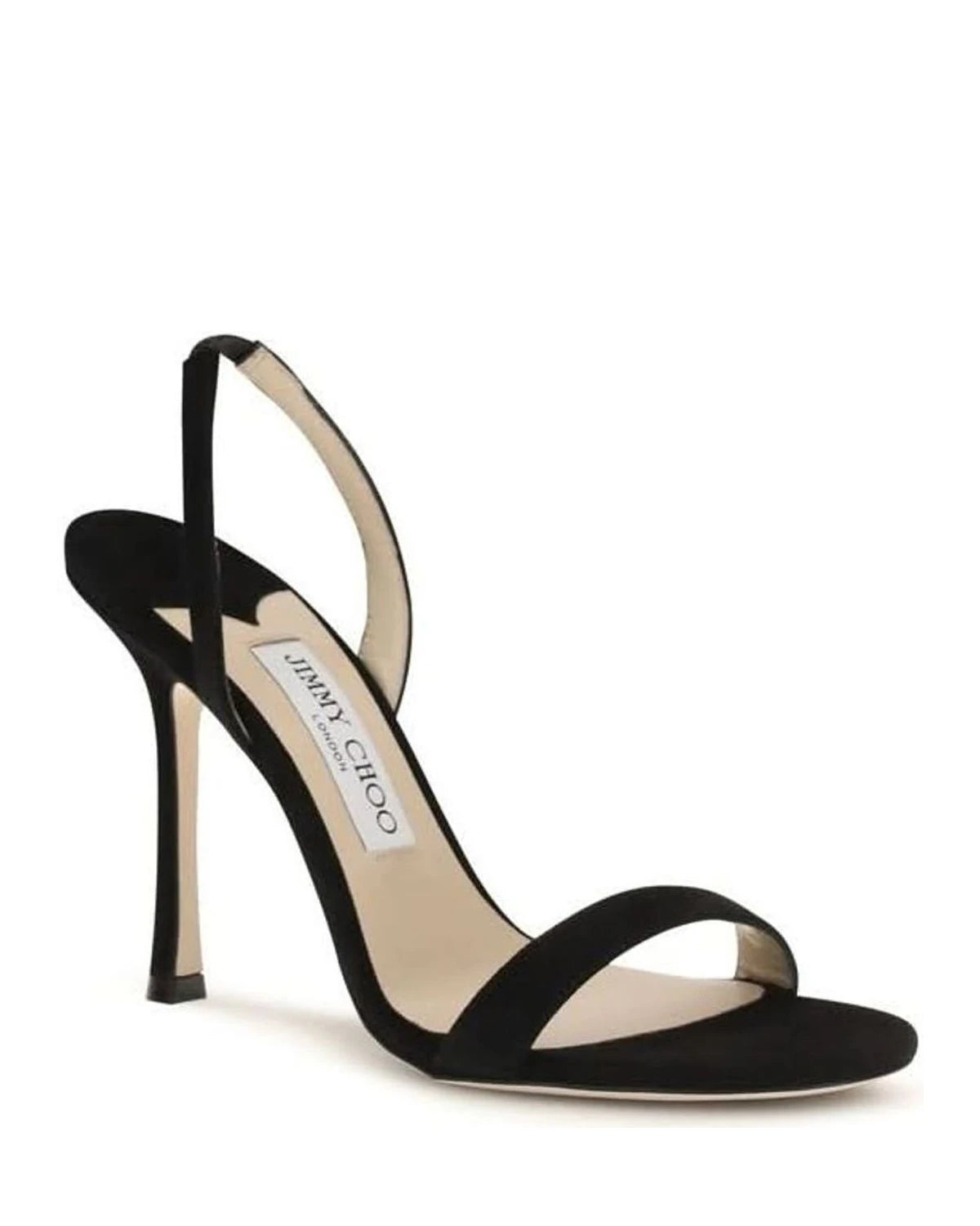 Jimmy Choo Black Leather Calf Bos Taurus Stiletto Heel Sandals Glam Steals