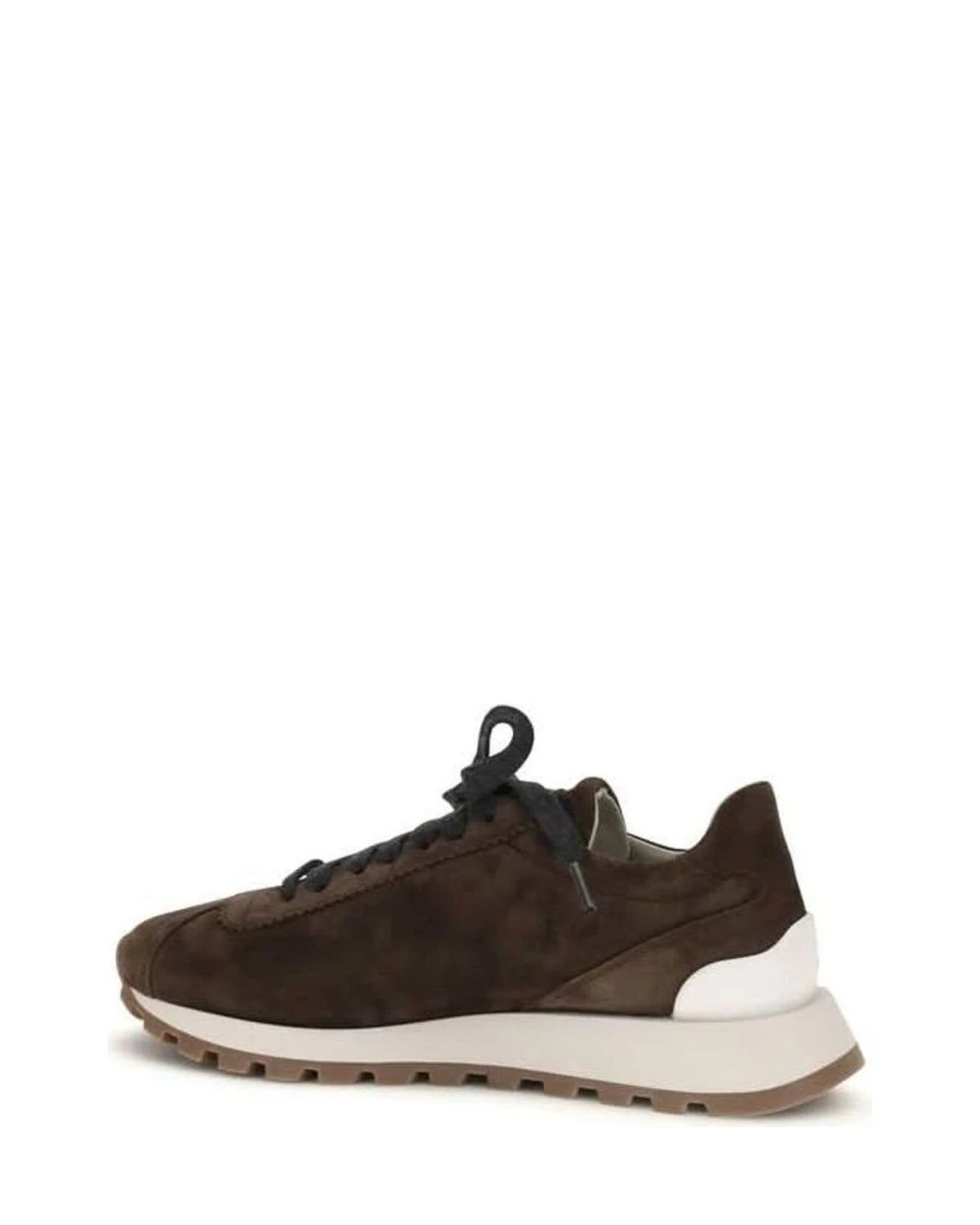 Brunello Cucinelli Brown Leather Calf Bos Taurus Athletic Sneakers Glam Steals