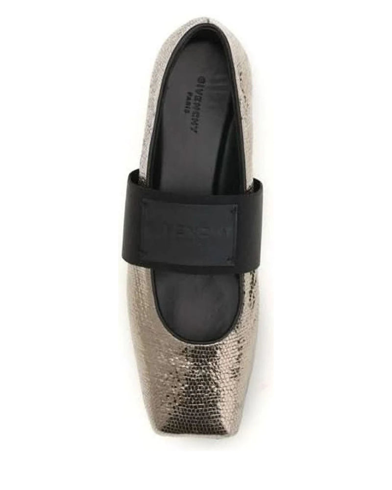 Givenchy Gold Ballet Flats 