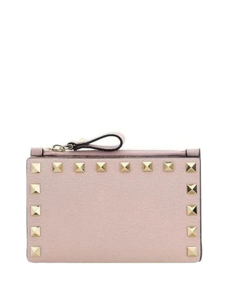 Valentino Garavani Pink Leather Calf Bos Taurus Wallet Glam Steals