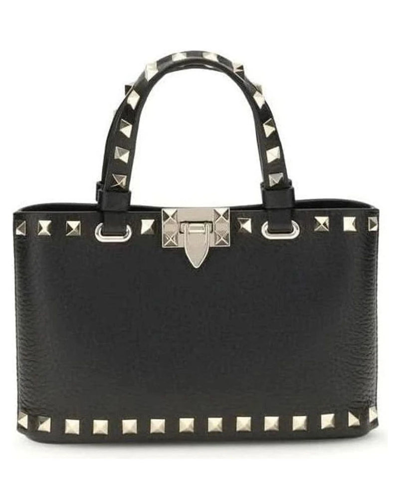 Valentino Garavani Black Leather Calf Bos Taurus Shoulder Bag Glam Steals