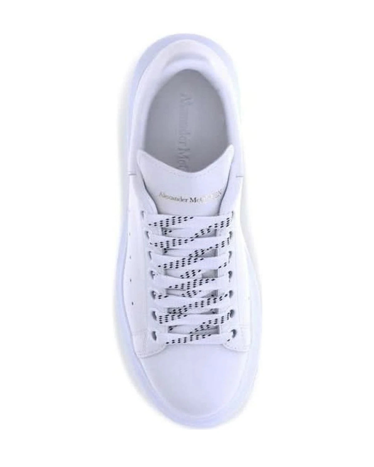 Alexander Mcqueen White Leather Calf Bos Taurus Platform Sneakers Glam Steals