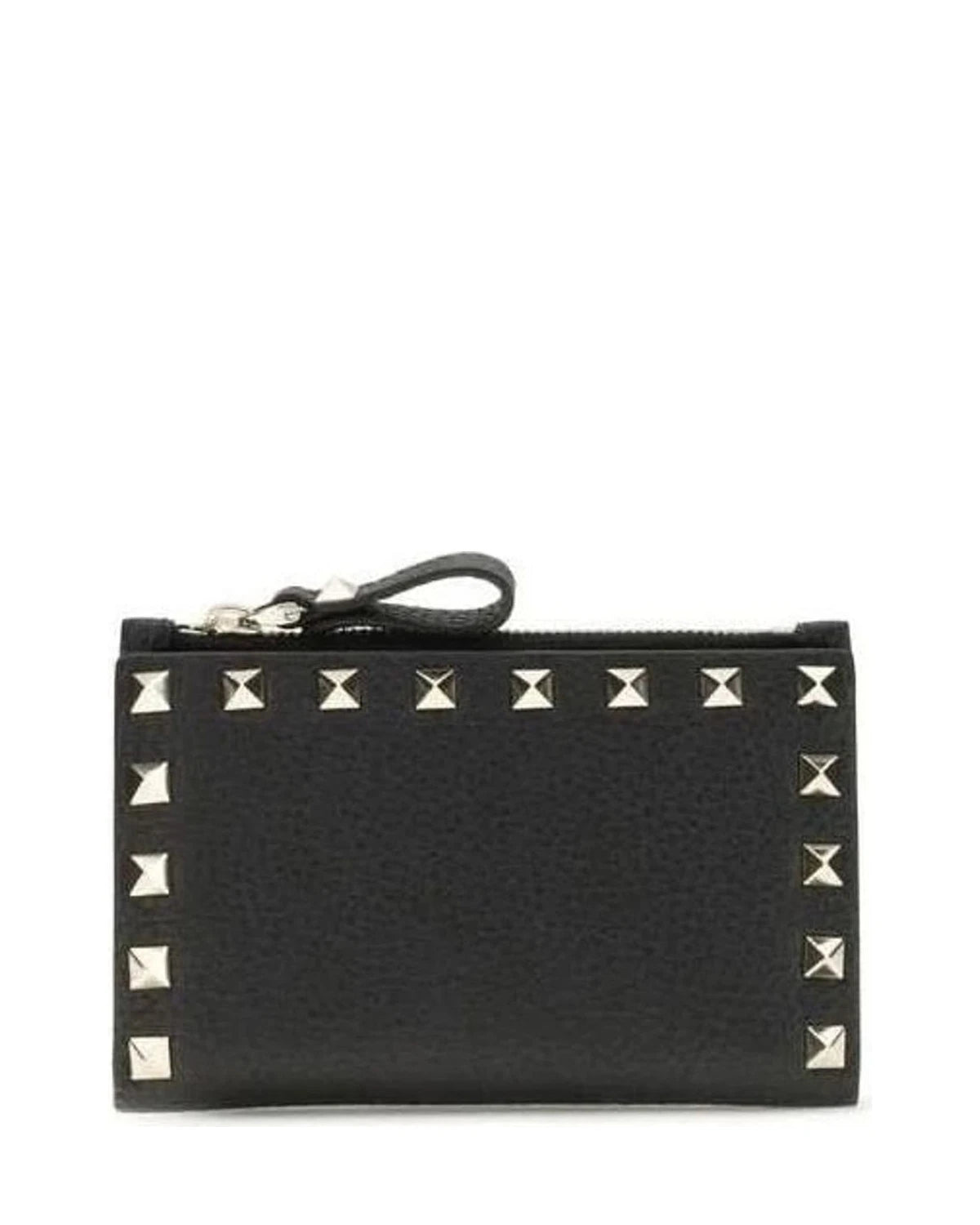 Valentino Garavani Black Leather Calf Bos Taurus Wallet Glam Steals