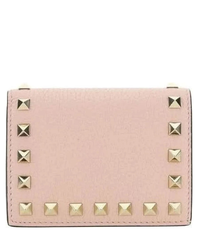 Valentino Garavani Pink Leather Calf Bos Taurus Wallet Glam Steals