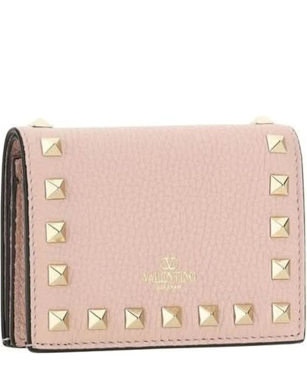 Valentino Garavani Pink Leather Calf Bos Taurus Wallet Glam Steals